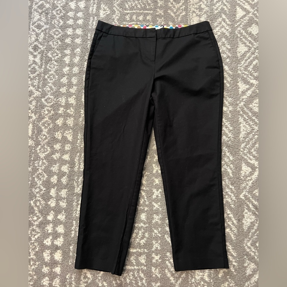 Boden Black Cropped Women's Pants size 12 (M116)